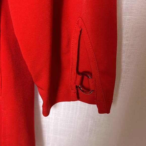 CLEO  vtg blouse,women MP,made in 🇨🇦, vtg,metal grommets,asymmetrical hem,career - Picture 2 of 12